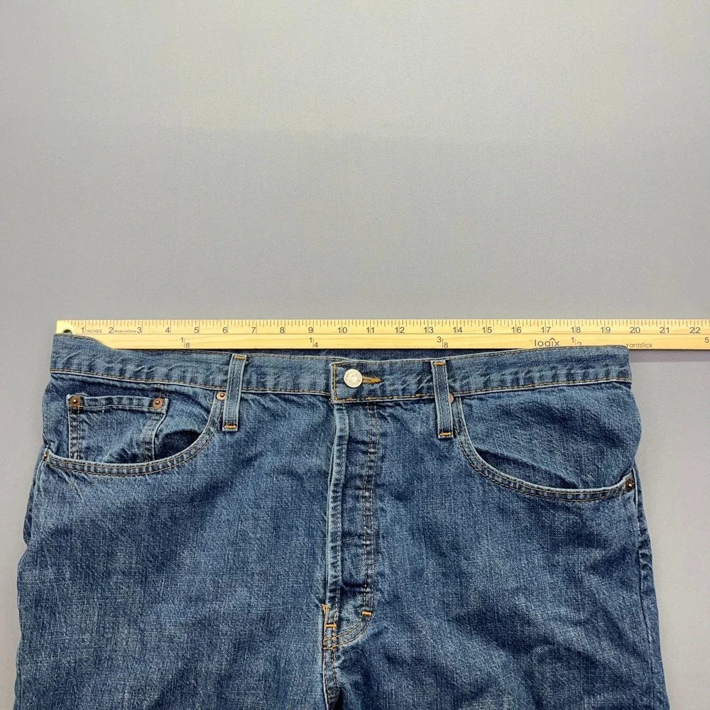 VTG Levi's 501 Button Fly Jeans Straight Leg Denim Classic Fits 39